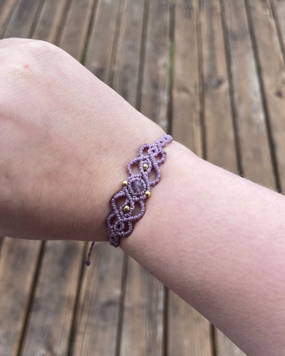 Elegantes Makramee Armband– filigraner Fairycore Schmuck