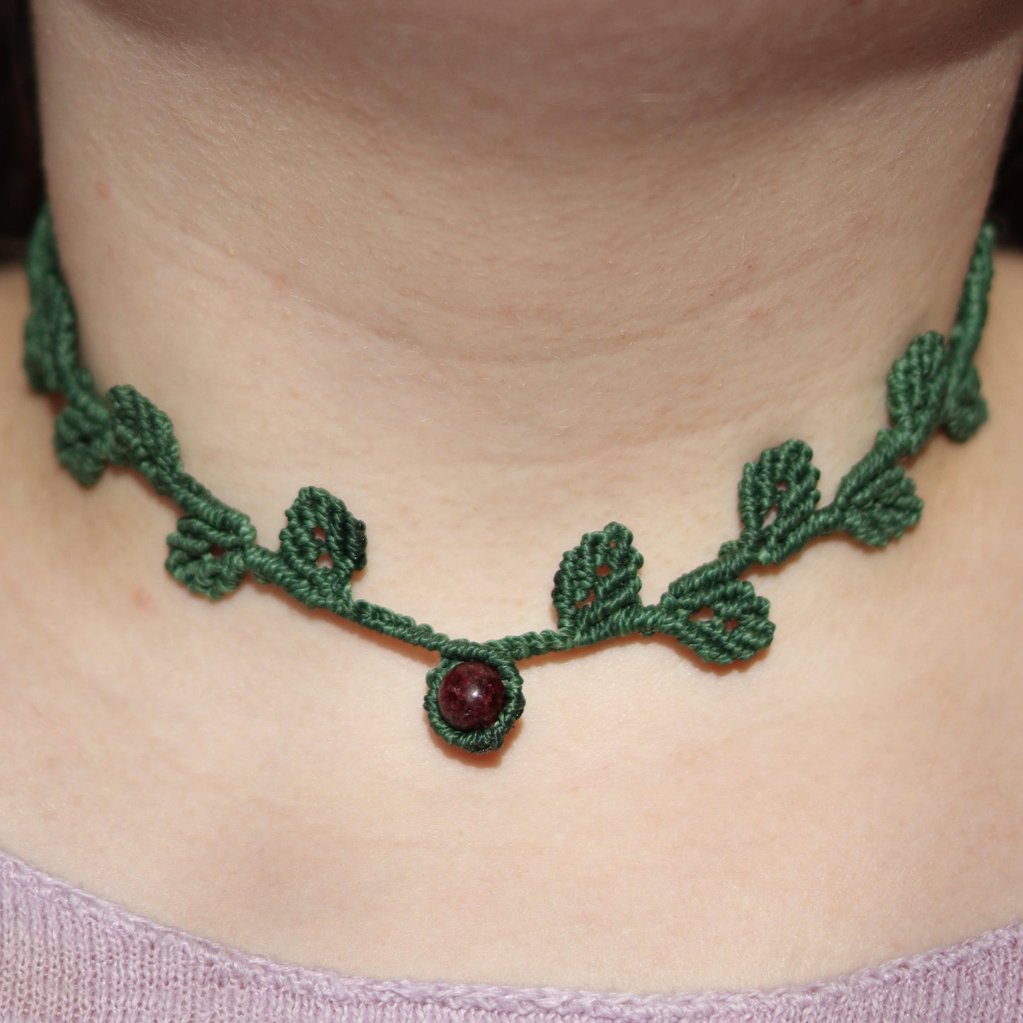 Waldfee Makramee Kette – handgemachter Waldfee Schmuck